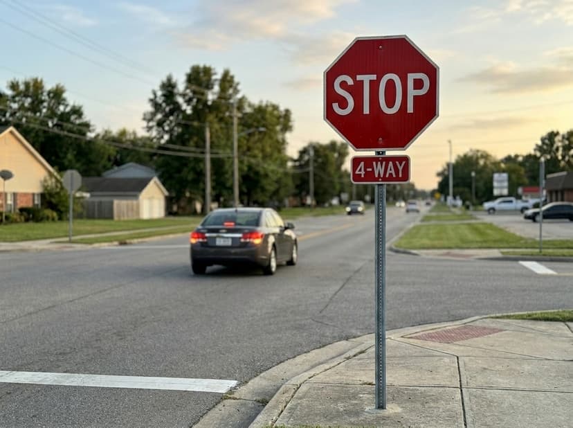 4 Way Stop Sign