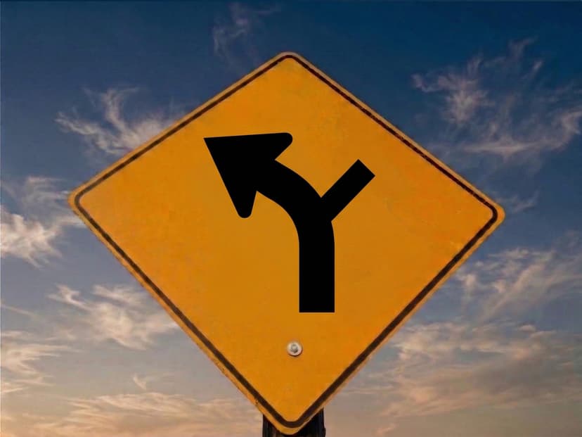 Intersection Within From Right Curve Ahead