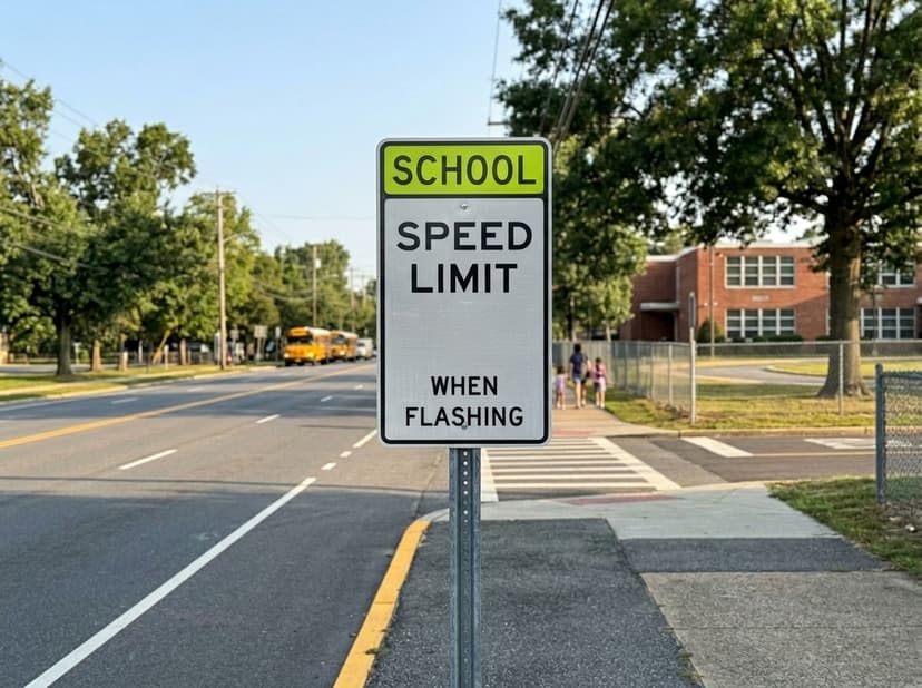 Empty School Speed Limit When Flashing