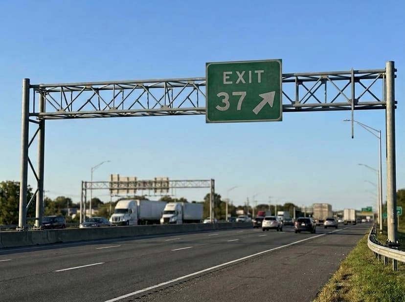 Exit 37 Sign