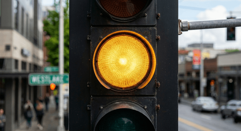 Flashing Yellow Light