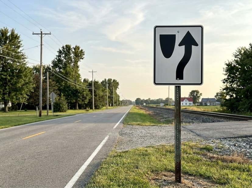 Keep Right Sign