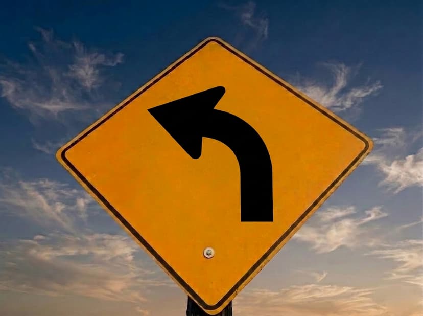 Left Curve Warning