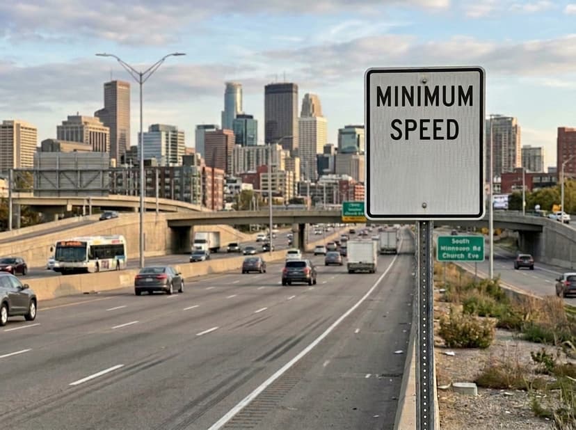 Minimum Speed Sign