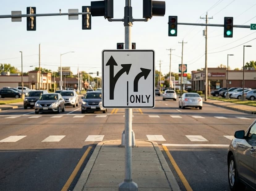 Multi Lane Use Control Forward Right