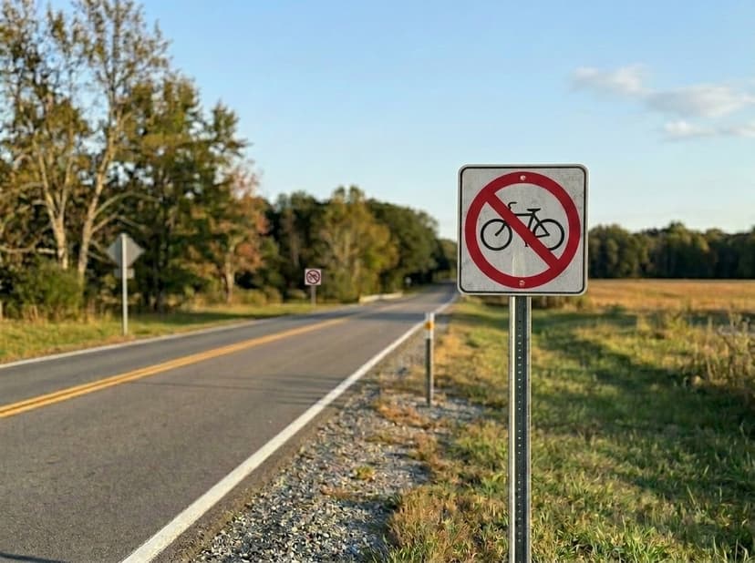 No Bicycle Sign