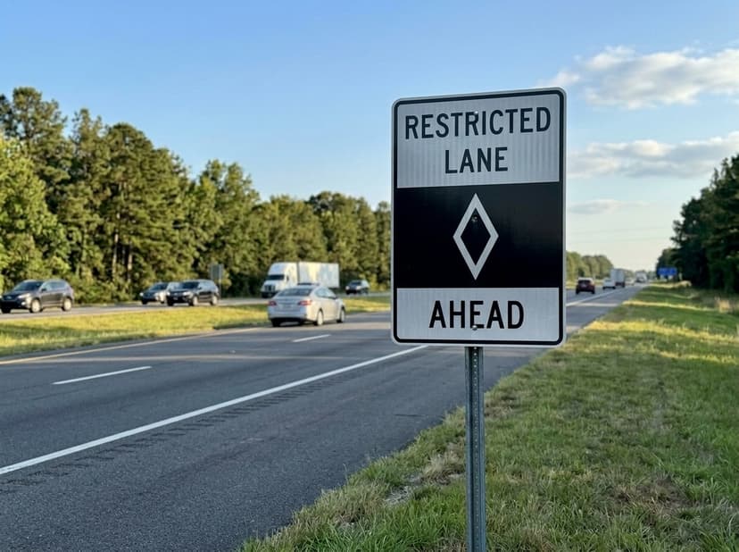 Restricted Lane Ahead
