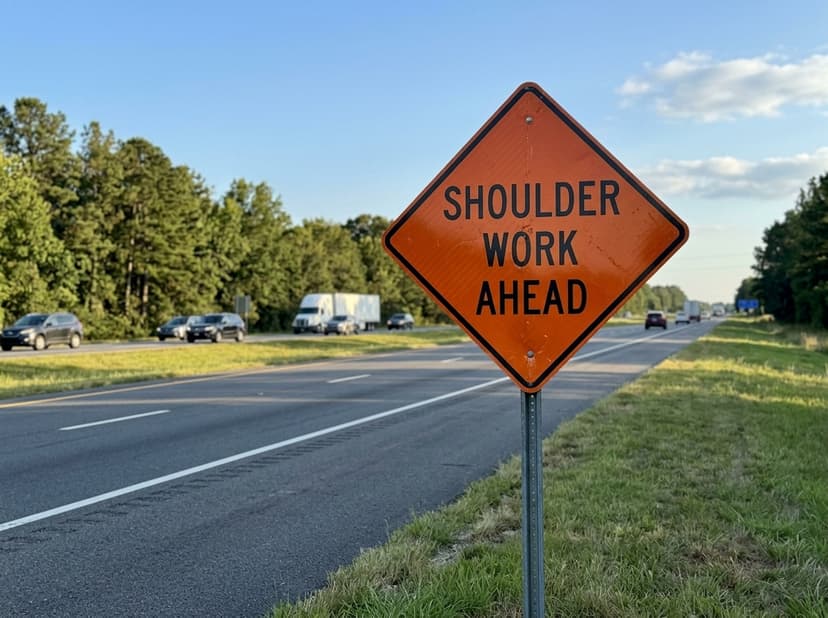 Shoulder Work Ahead