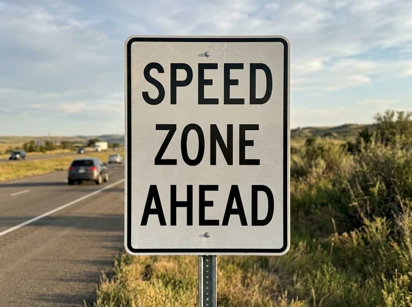 Speed Zone Ahead
