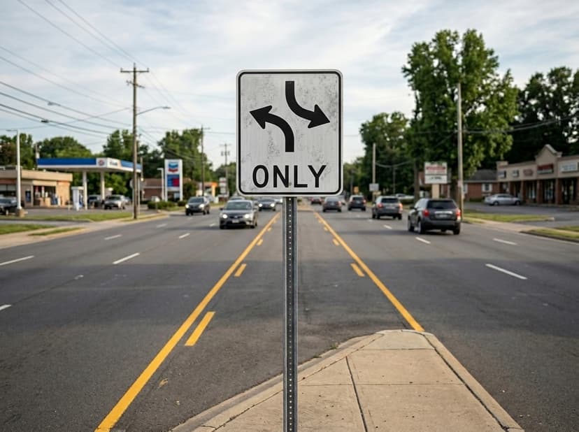 Two Way Turn Lane