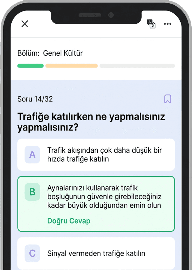 CDL Pratik Test Sorusu