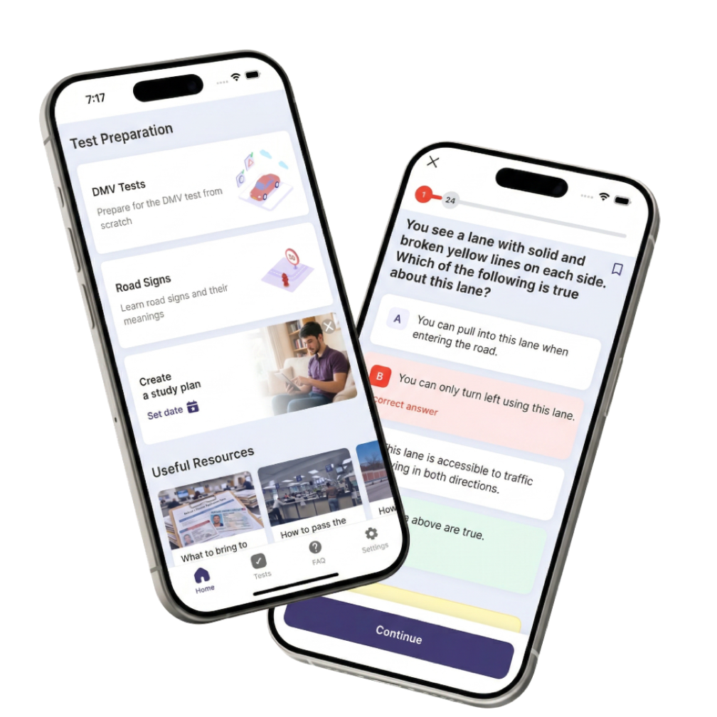 DMV Help Mobile App Screenshots